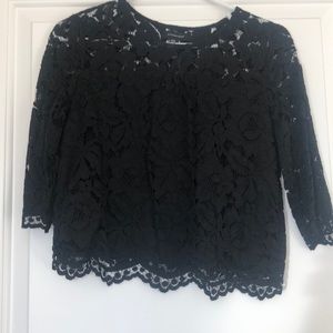 Black lace crop top!